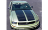 2005-09 Mustang Dual Wide Hood Racing Stripes with Pinstripe